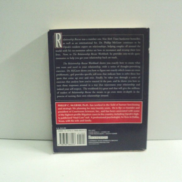 The Relationship Rescue Workbook by Phillip McGraw 2000, Trade Paperback 287 Pgs - Picture 2 of 5